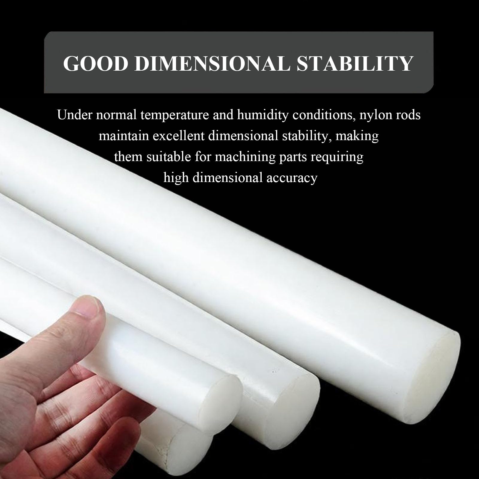 Acrylic Rod Clear Solid, Tige ronde en nylon PA6 500 mm blanc diamètre 90-120(Diameter 95mm)