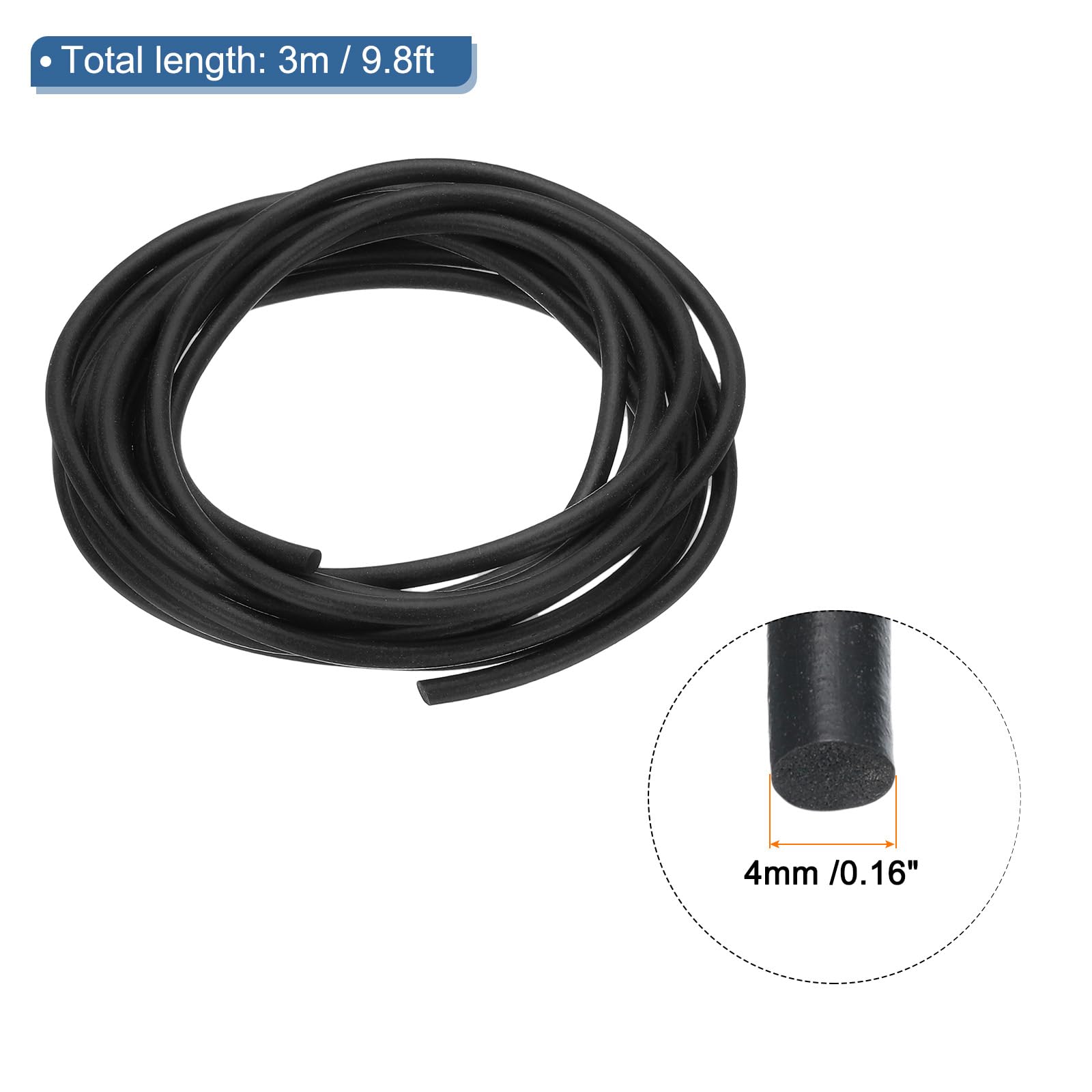 PATIKIL Silicone Foam Seal Strip - Image 2