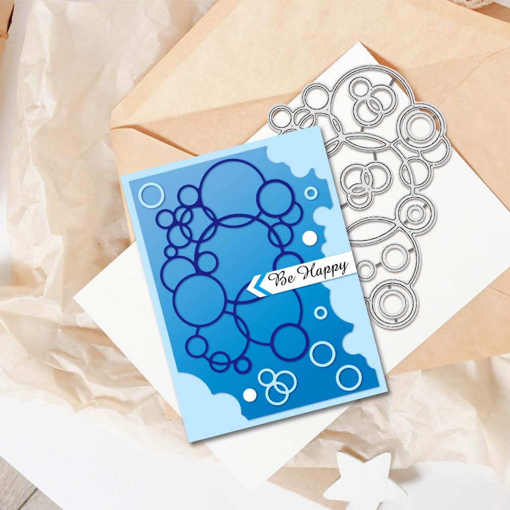 BENECREAT 2 pz Ovale Fiore Sfondo Goffratura Fustelle Fiore Inmetallo Foglia Fustellati Stencil per Goffraturamodello per Carta Creazione di Cartoline Decorazione Fai Da Te Scrapbooking