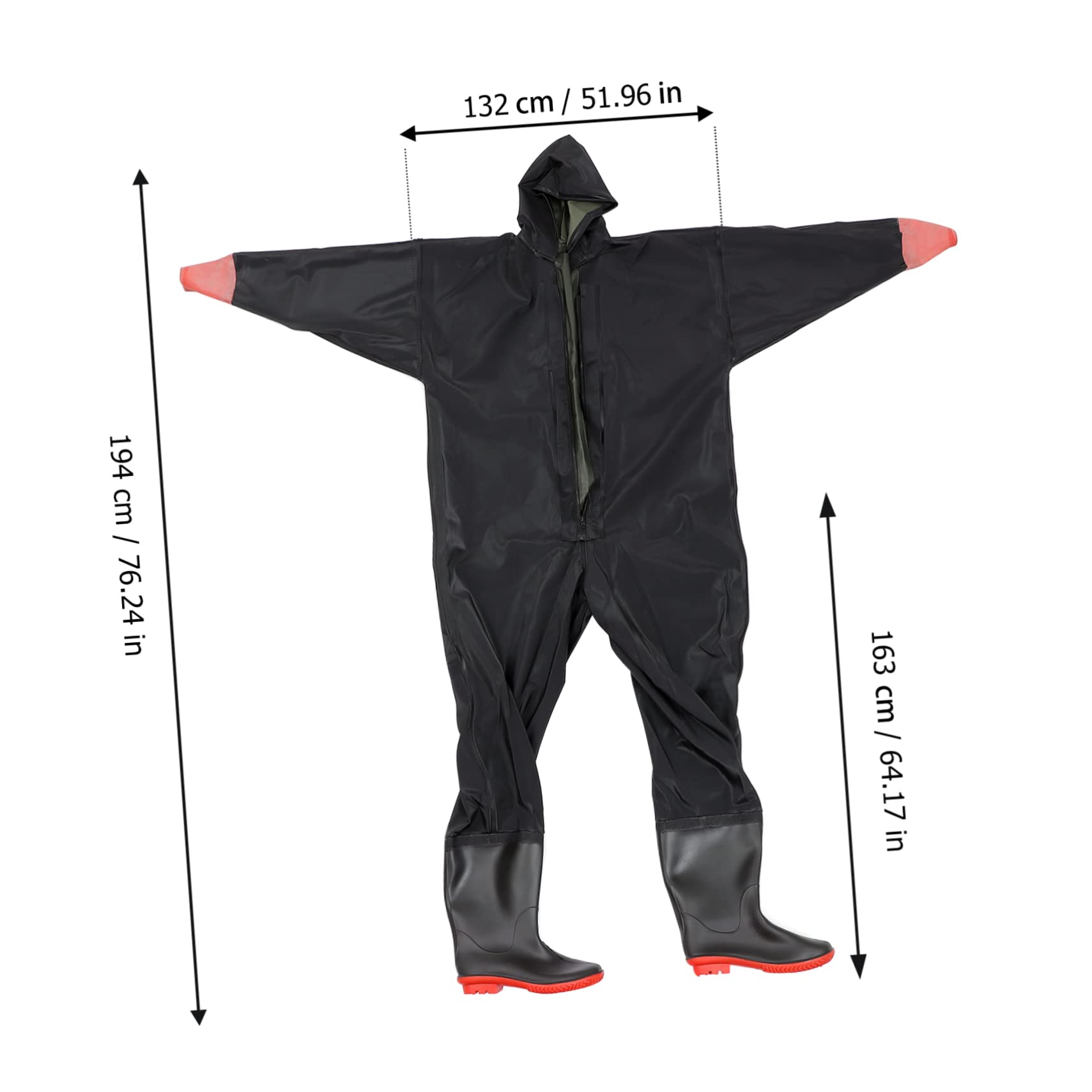 KOMBIUDA Pantalones De Pesca Impermeables De Cuerpo Entero Trajes De Pesca Vadeo para Hombres Ríos y Lagos