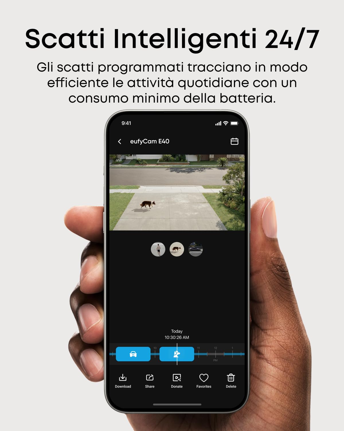 eufy Security Cam E40 Add-on, Telecamera Wi-Fi Esterno con Pannello Solare | Telecamera Aggiuntiva, Sicurezza Wireless, Risoluzione 2K, Visione Notturna MaxColor, IP67.