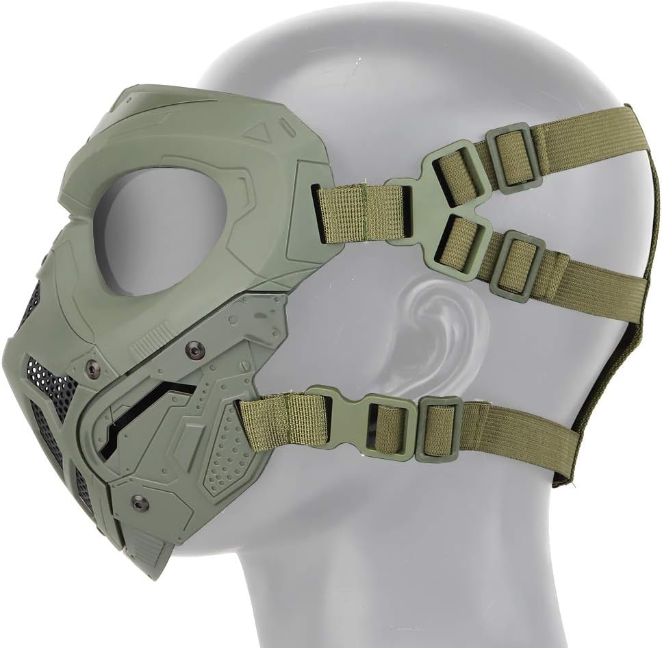 Tactical Lurker Masks Full Face Airsoft Paintball Hunting Mask with PC Len Protective Helmet Mask