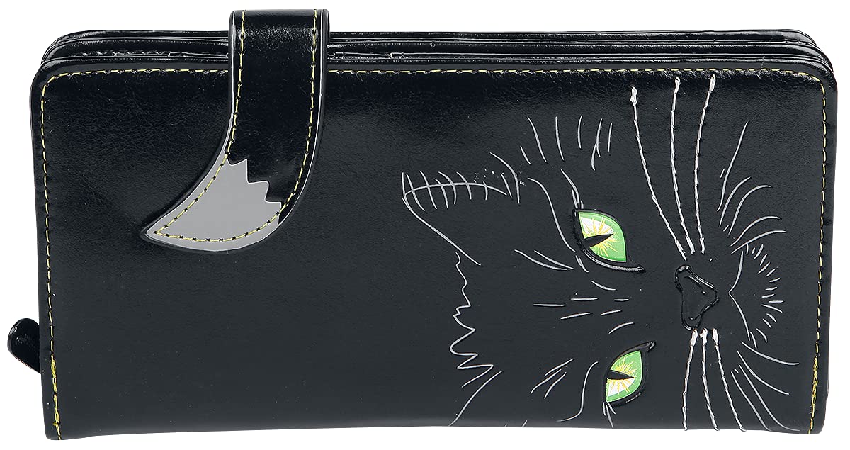 Nemesis Now Szczęśliwy kot torebka 19 cm czarna, PU, 18,5 cm
