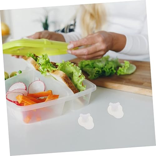 Miniatura 3 de UPKOCH 10 unids Fresh Box Tapón de ventilación Contenedor de plástico Caja de almuerzo Contenedor de taza de silicona Cubierta de taza de porción