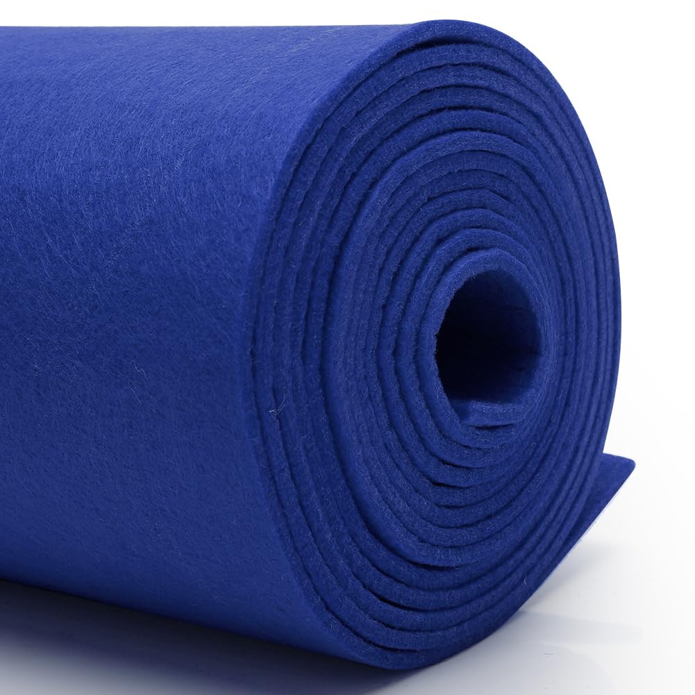 DIY Felt Fabric 40 cm x 250 cm - 3 mm Thickness Craft Felt in Single Colours - Felt Fabric Sold by the Metre for Felt Mat, Bag Felt, Felt Mat, Upholstery, Car Carpets, Coaster Needle Felt, 3 mm Thick