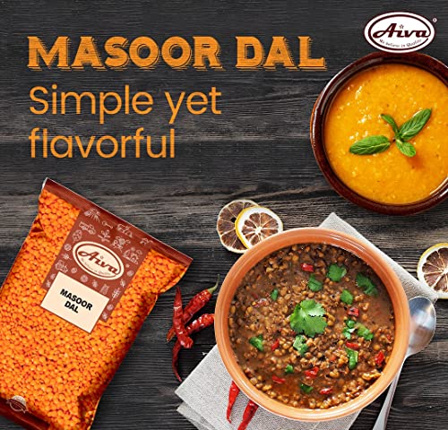 Aiva Masoor Dal 10 Lbs | Red Split Lentils | Masur Dal | Non-Gmo | Natural #TOP3