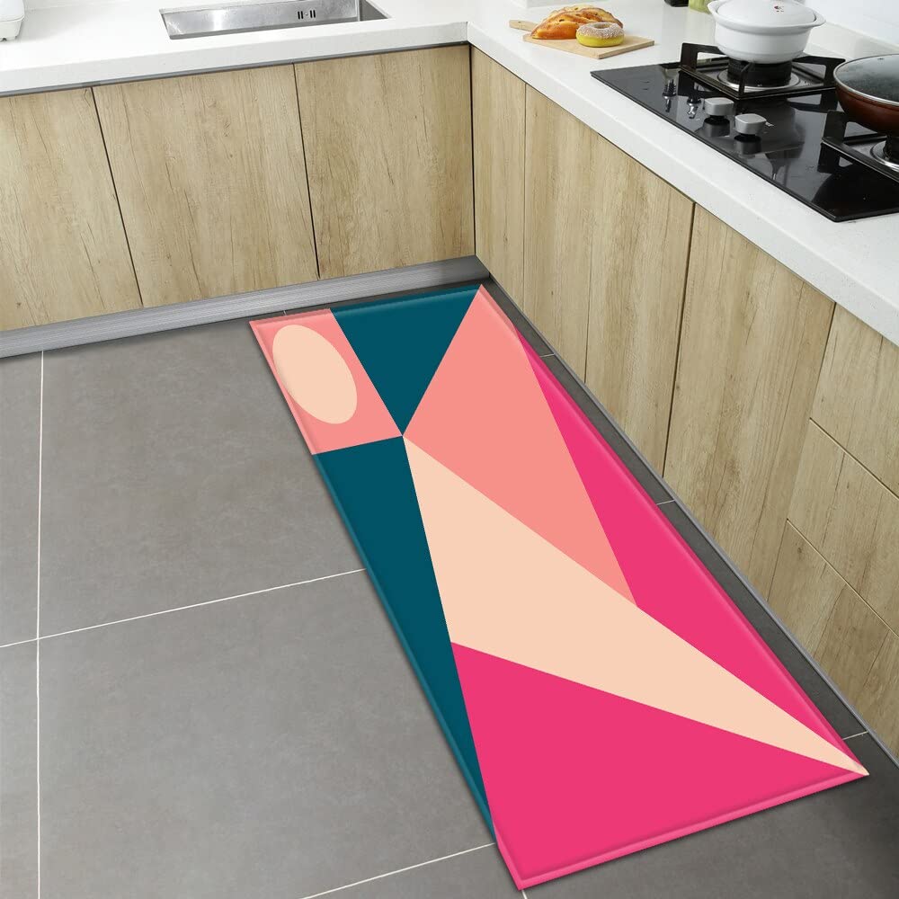 Kitchen Mat Home Printed Valentine's Day Pattern Floor Carpet Bedroom Entrance Doormat Hallway Bathroom Anti-Slip Rug NO.24 40X60cm