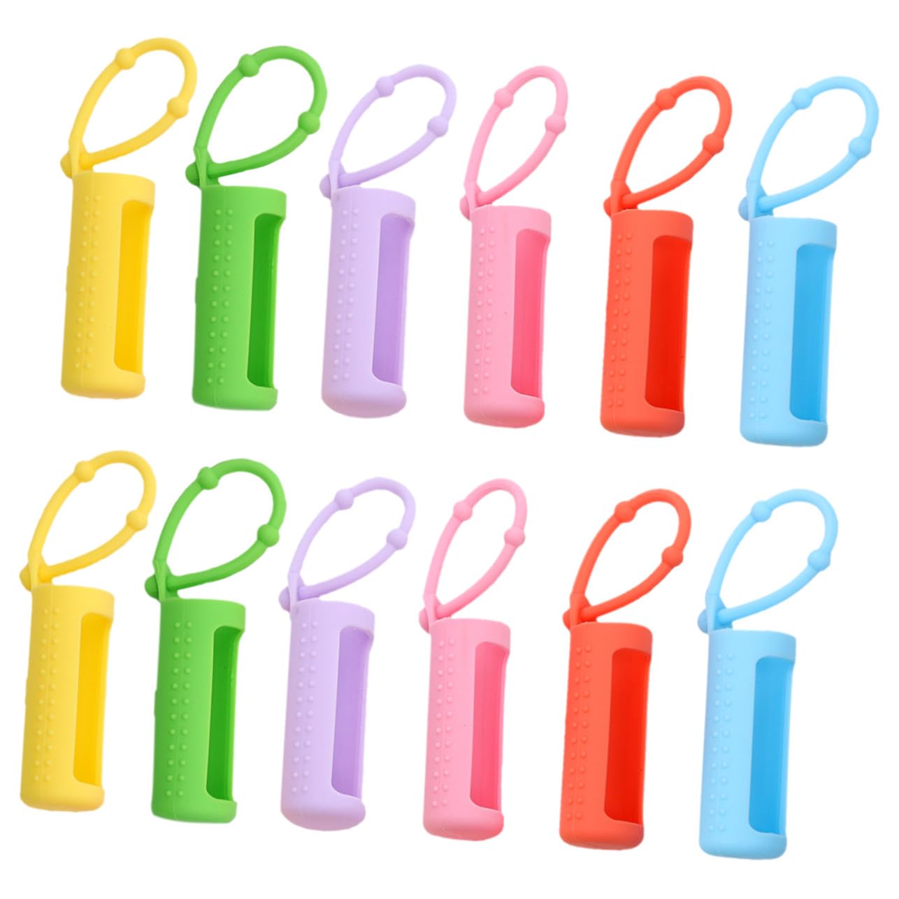 Healvian 36 Pezzi Silicone Protettivo per Bottiglie Cover Antiscivolo per Essenziali e Profumi Viaggio Custodia Resistente e Adatta Bottigliette Viaggio