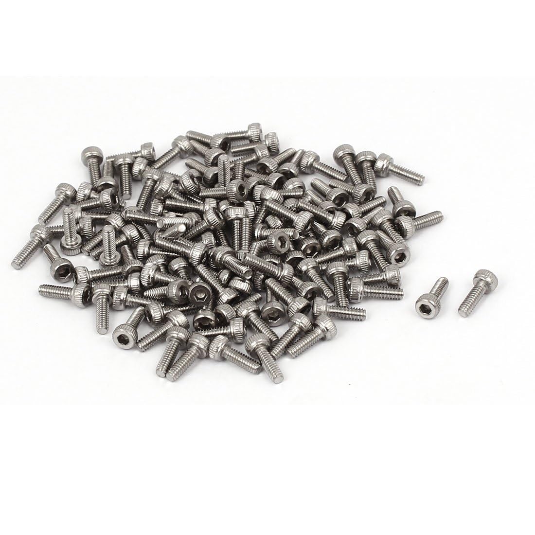 TOP-VIGOR M2 x 6mm Socket Head Cap Screws, Stainless Steel Allen Bolts
