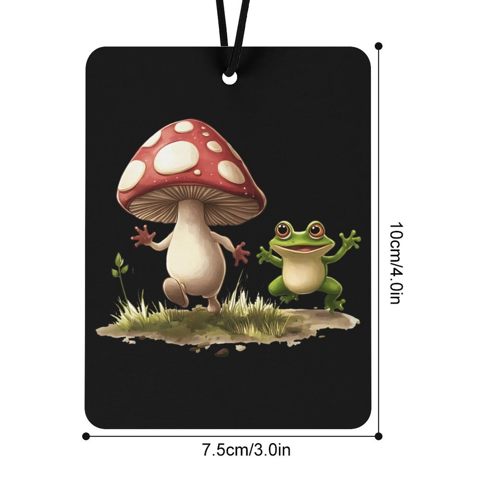 Mushroom Frogs Car Air Freshener Hanging Aromatherapy Tablets for Car Accessories Square