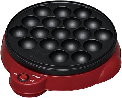 Amazon アイリスオーヤマ たこ焼き器 レッド Ity 18a R アイリスオーヤマ Iris Ohyama たこ焼き器