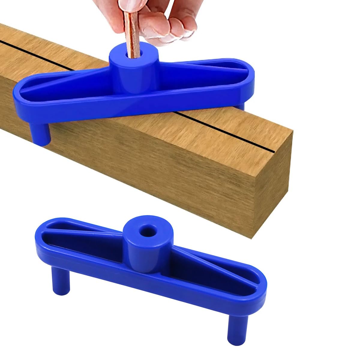 TorSor 2 Pack Center Scribe Line Locator Scriber Center Finder Marker Positioner Positioning Ruler Scribing Gauge Centerline Measuring Tool for