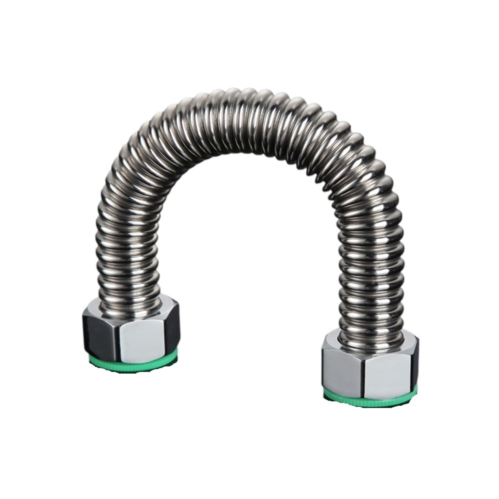 Shower Hose 304 Stainless Steel Corrugated Water Heater Hose 3/4 BSP Hot and Cold 10-100cm(10cm)
