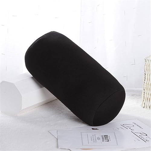 Miniatura 8 de ASkinds 2 almohadas cilíndricas cómodas de rollo de microperlas Jelly Bean Bed Pillow Tube Pillow Cojín para cabeza, cuello, soporte de espalda