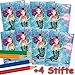 Produktbild Lutz Mauder 8 x Zauberblöckchen * MEERJUNGFRAU Coralie * in DIN A8 Plus Buntstifte im Set | Zauberblock Mitgebsel für Kindergeburtstag | Nixe Nixen Seamaid