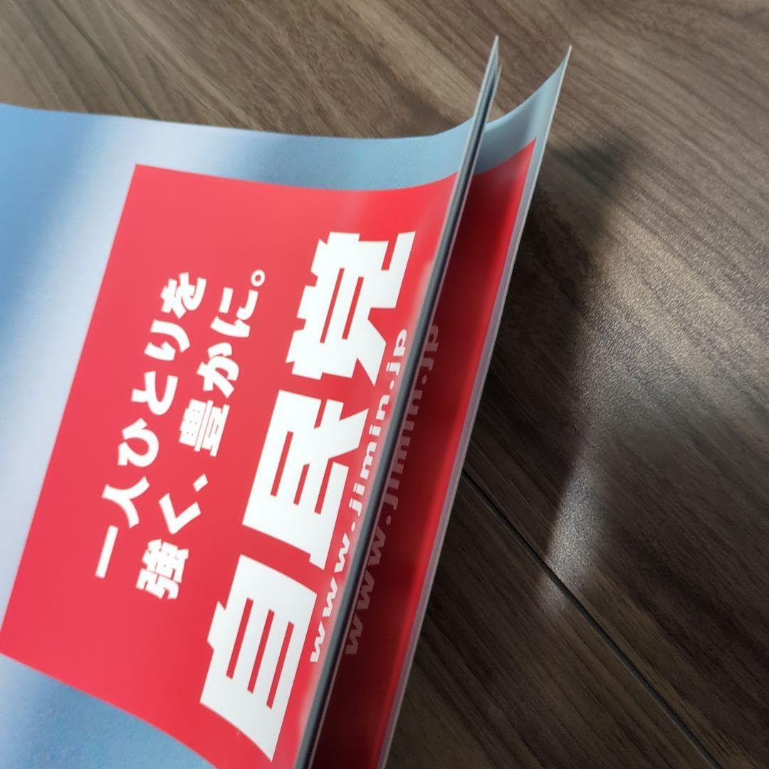 【未使用】　自民党公式ポスター2点セット　ステッカー　パンフレット付き Amazon.co.jp: 自民党 日本を取り戻す ポスター : ホビー
