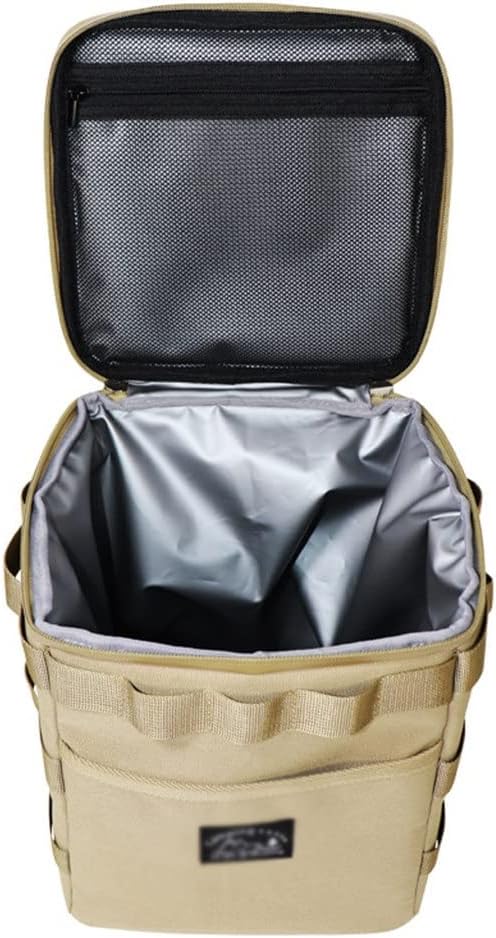 JSEIAJB Outdoor Travel Picnic Refrigerated Ice Bag 900D Clip Mesh PU Waterproof Film Camping Tool Storage Bag