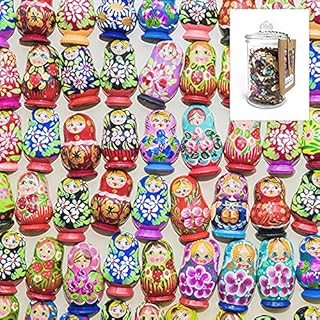 Trove I Go to (250) Pieces Wooden Puzzle: Nesting Dolls in Glass Apothecary Jar
