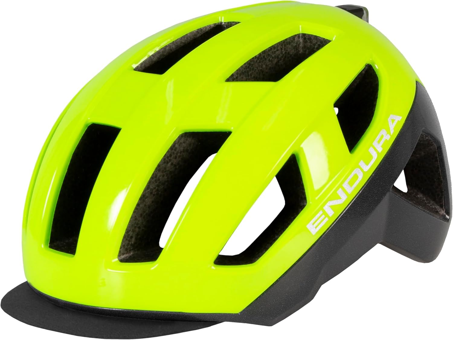 Endura Unisex Erwachsene Urban Luminite Fahrradhelm mit über USB aufladbarem LED-Licht | Mit dem Fahrrad zur Arbeit | Helm für die tägliche Fahrt zur Arbeit | Nachts Fahrrad fahren Helm, Gelb, S-M