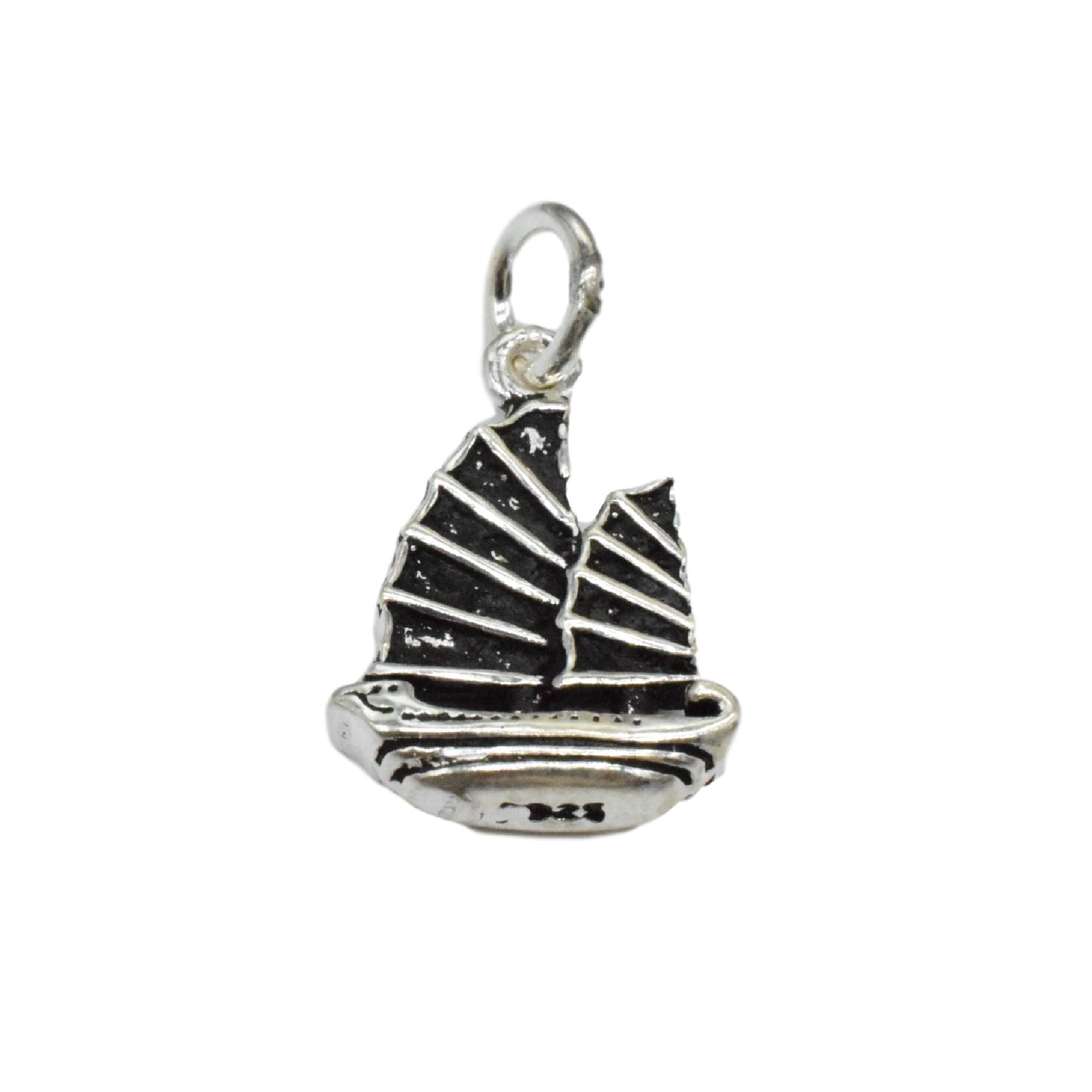 Ciondolo barca a vela 9 x 14.4mm argento 925