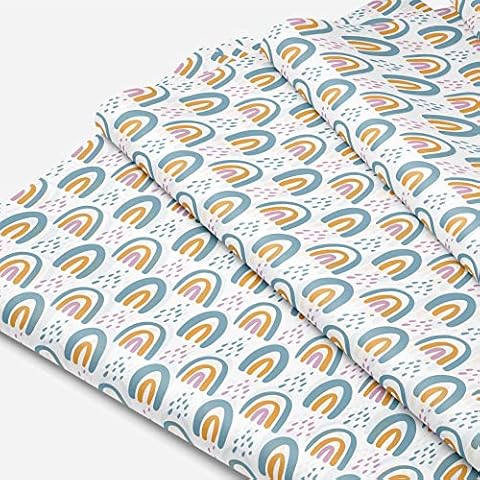Package Mint Rainbow Tissue Paper for Gift Wrapping (100 Sheets, 20x30 inch)-Colored, Decorative Tissue Paper for Gift Bags, Packaging, and Small Business Cover