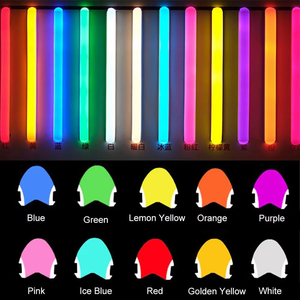 Difusor flexible y plegable, Tira de neón flexible 6 mm Canal 1-10 m Vista 120 grados 10 colores Letreros DIY(Lemon Yellow,10meters)