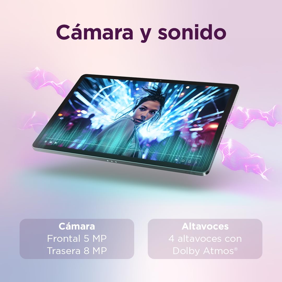 Lenovo Idea Tab – Tablet 11" 2.5K (MediaTek Dimensity 6300, 8 GB RAM, 256 GB UFS, 90 Hz, 4 Altavoces, Wi-Fi 5, Bluetooth 5.2, Android 15) Color Gris – Incluye Tab Pen — view 13