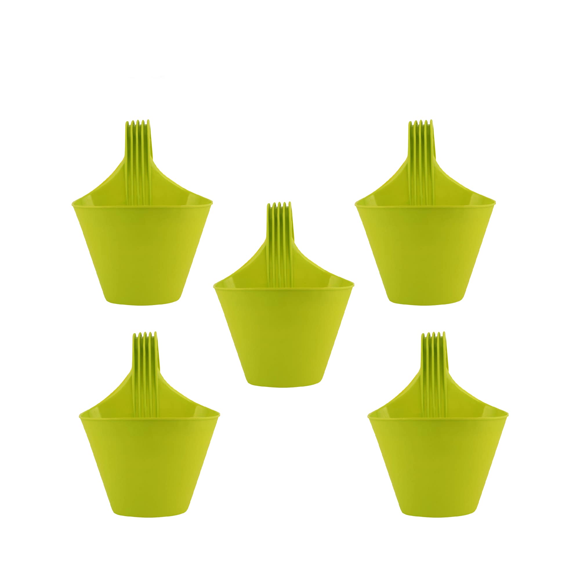 NAYRA Plastic Hanging Plants Hook Pot | Green Color Railing,Balcony,Garden,Kitchen,Plastic Hook for Flower and Plants | Indoor and Outdoor Hook Pots(Set of 5) (B0BM6Q5TJF) Amazon Price History, Amazon Price Tracker