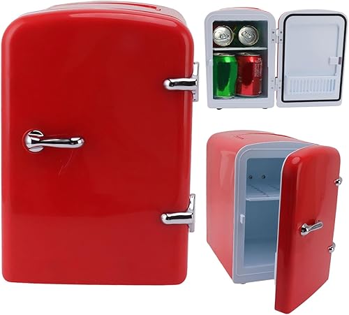 Miniatura 3 de Maquillaje cosmético Mini refrigerador mini refrigerador de belleza ABS plástico para dormitorio (enchufe de EE. UU.)