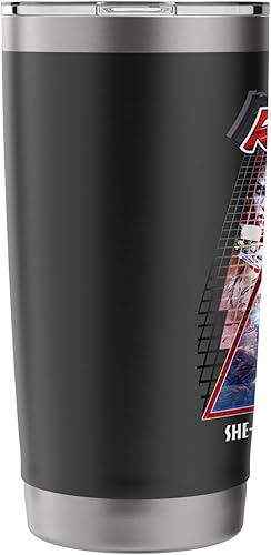 Miniatura 4 de Poster Synthwave Redhead Epic Cyberpunk Retro 80s Stainless Steel Insulated Tumbler