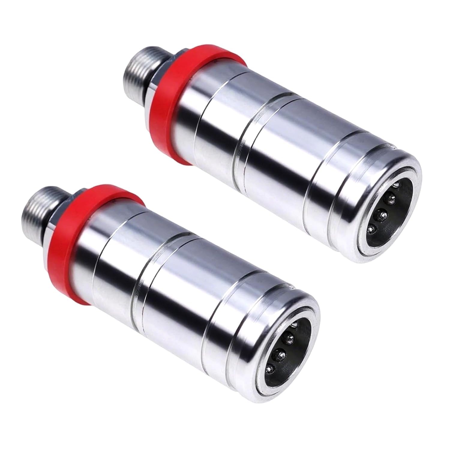 2 PCS 1,27 cm (1/2 Zoll) Hydraulik-Schnellkupplung Hydraulische Schnelltrennung mit Staubkappe Ersatz für JD 6410 6400 6420 7430 Teilenummer AL166181 AL200979 AL170665 AL119348 AL112951