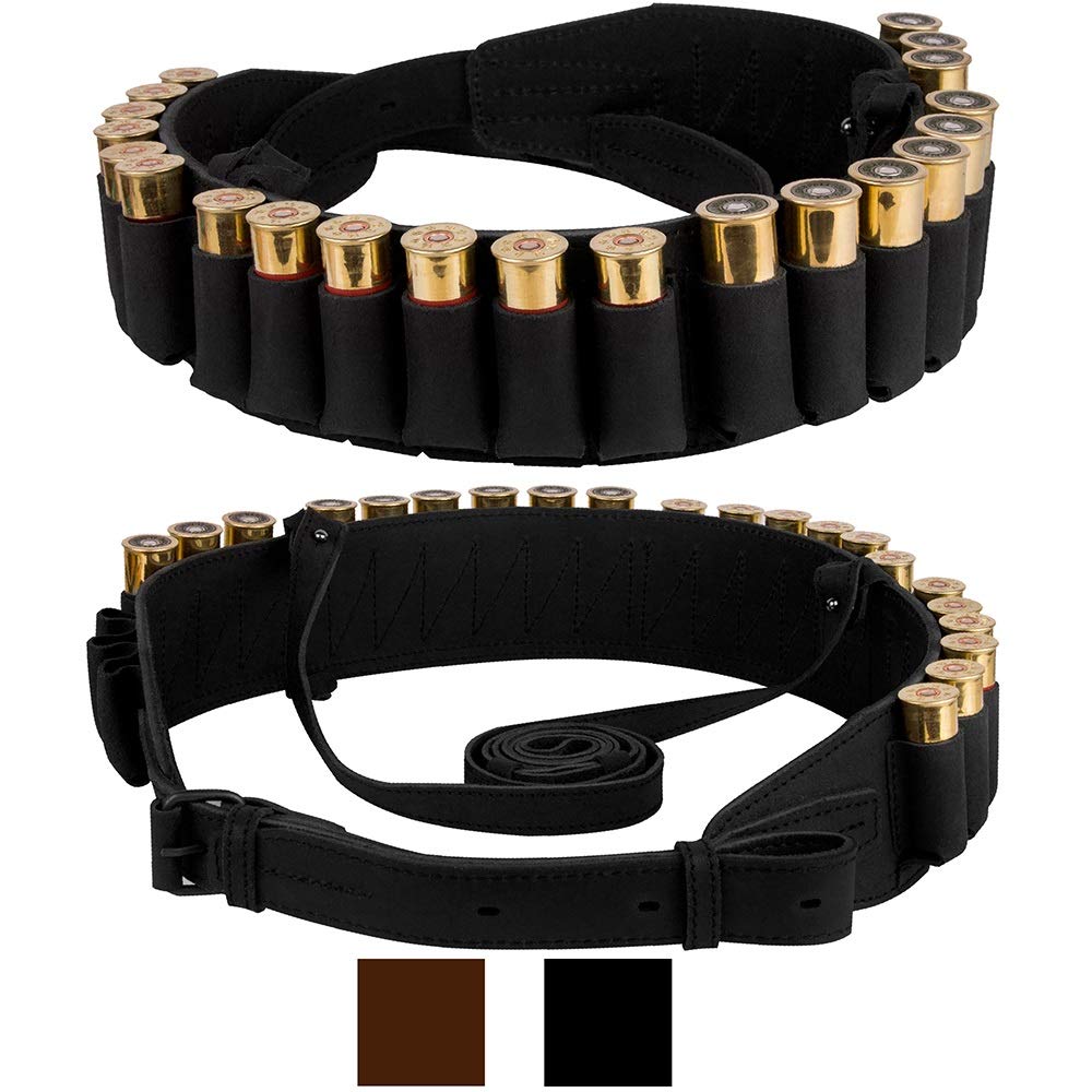 Buy BRONZEDOG Handmade Leather Shotgun Shell Cartridge Belt Holder