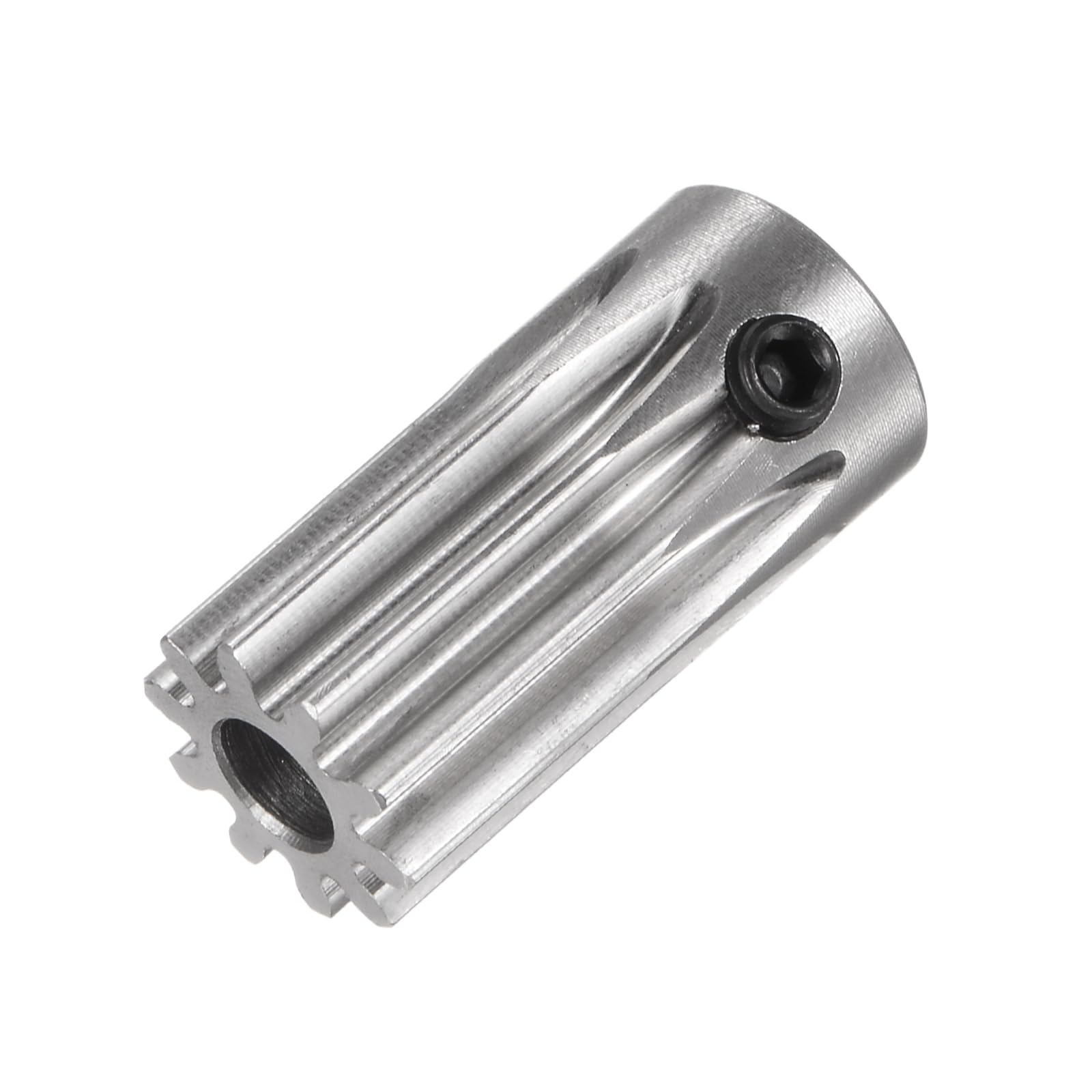 Pignon Droit à Denture Droite Mod 1 de 10 Dents - [Alésage de 5 mm x Hauteur de 20 mm] Pignon de Différentiel d'Engrenage Droit, en Acier Inoxydable, Ton Argent