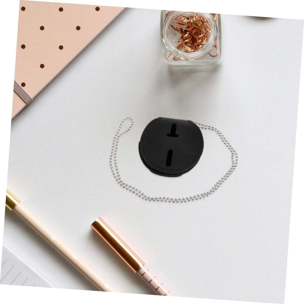 POPETPOP 7pezzi Porta Badge in Pelle Pu Con Clip in Porta Spilla Per Eventi Di Lavoro Accessori Da Ufficio Multiuso Design Leggero Ed Ergonomico