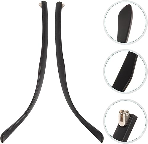 Miniatura 8 de 1 par de gafas de repuesto de silicona titanio gafas brazo piernas reemplazo gafas templo gafas de sol brazos marco templo reemplazo, Negro -