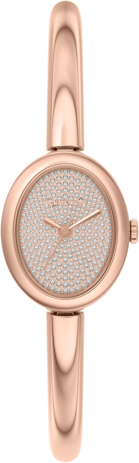 Michael Kors Women's Maude Three-Hand Rose Gold-Tone Stainless Steel Watch (Model: MK7594)