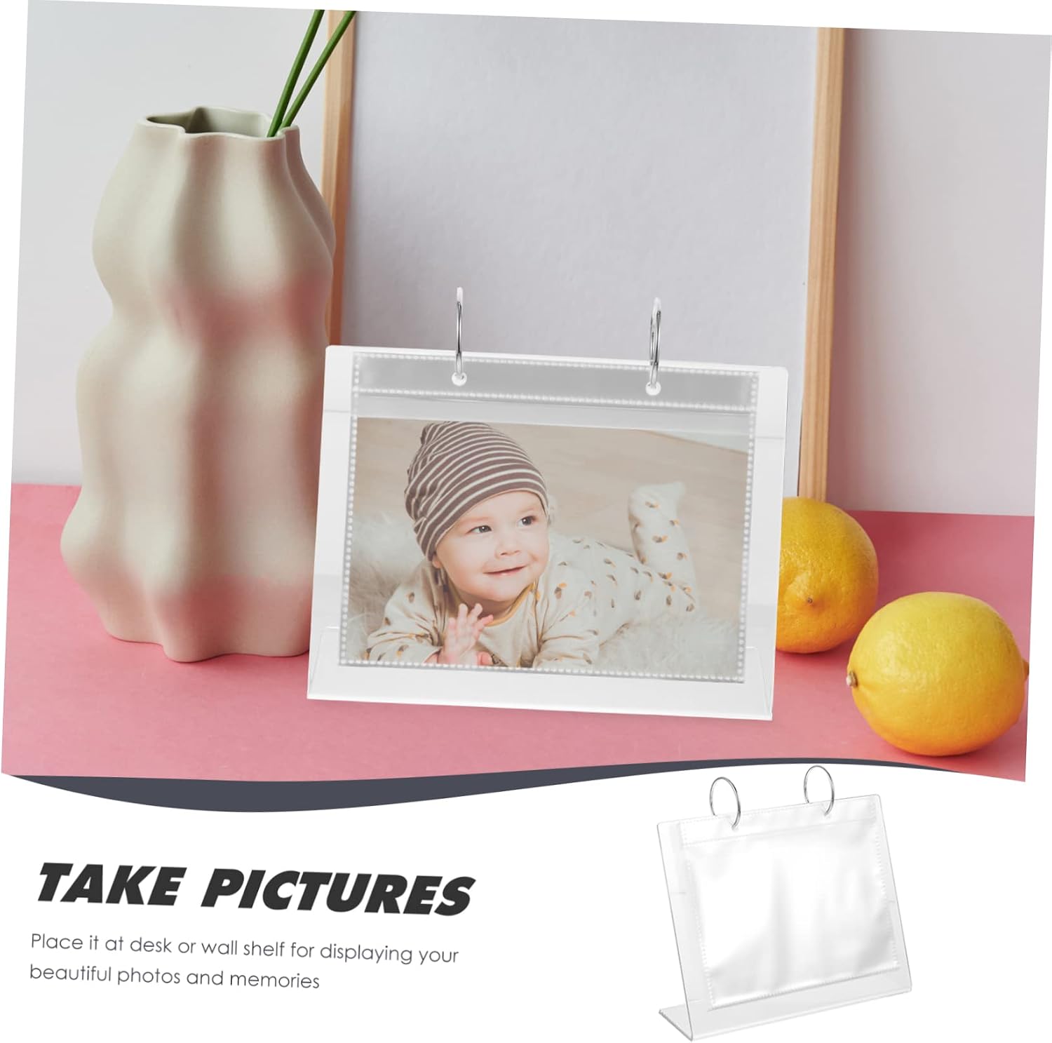 ABOOFAN Photo Album Holder Tabletop Photo Stand for Easy Viewing Material for Home Decor present Special Occasions