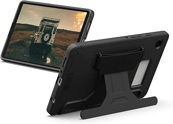 URBAN ARMOR GEAR UAG Designed for Samsung Galaxy Tab A9 Case Scout with Handstrap & Kickstand, Rugged Military Grade Dropproof Protective Cover, Black
