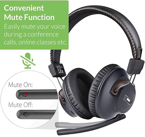 Miniatura 7 de Avantree C519M - Auriculares Bluetooth con micrófono para PS5 e interruptor, auriculares inalámbricos con adaptador USB C para PC y laptop, baja
