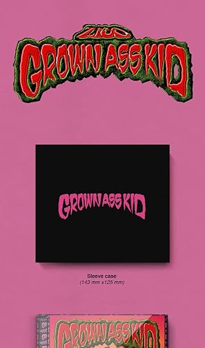 Miniatura 1 de DREAMUS ZICO Grown Ass Kid 4th Mini Album Jewel versión CD+folleto+pegatina+seguimiento sellado, rosa