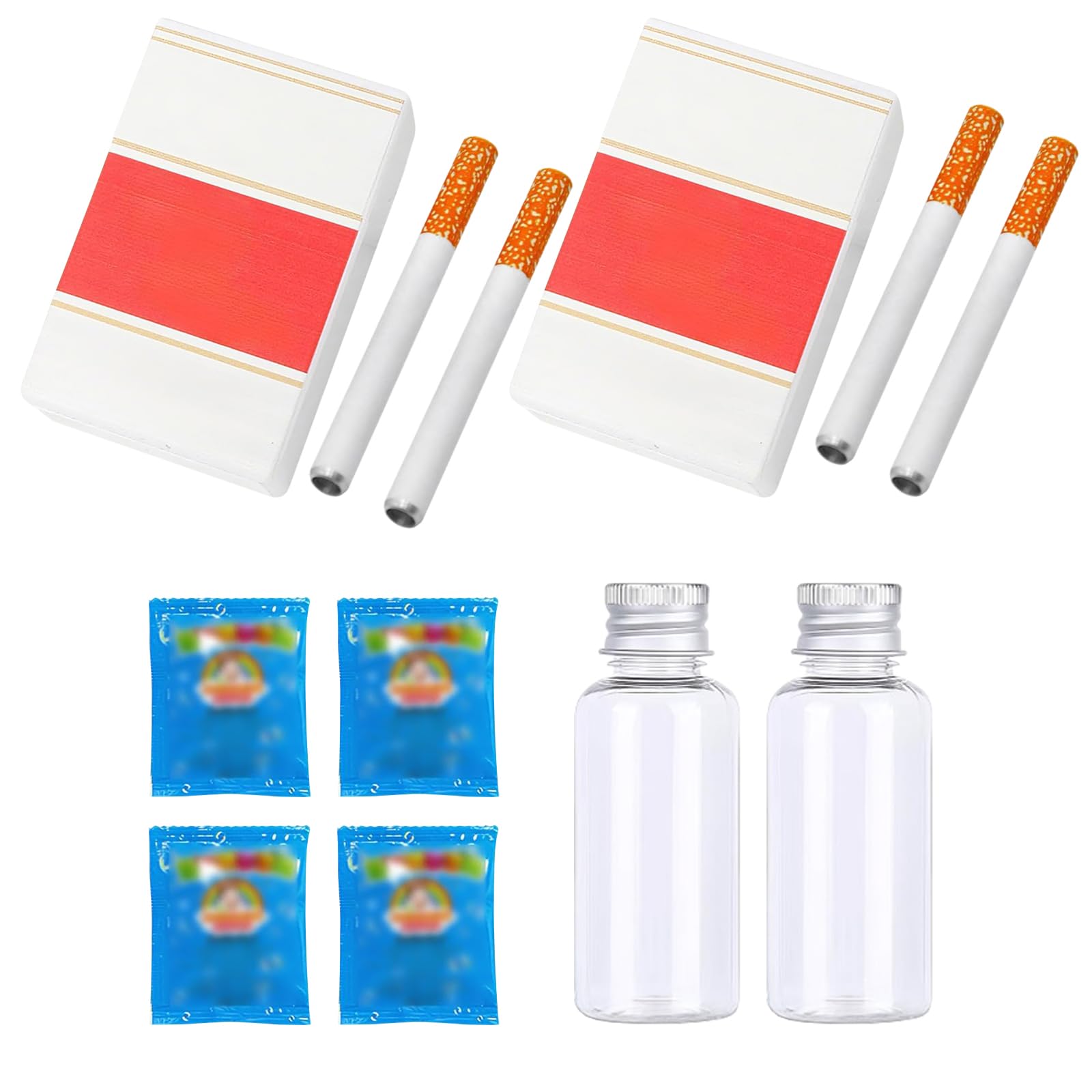 12-piece bubble blowing set, Blowing Stress Relief, Bubble Machine for Men Women, Fake Realistic Mini Bubbles Wand with Bubble Liquid, Party Funny Birthday Gifts for Men Women (1)