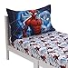 NoJo Marvel Spider-Man to The Rescue Red, White, and Blue 2 Piece Toddler Sheet Set - Fitted Crib Sheet, and Reversible Pillowcase