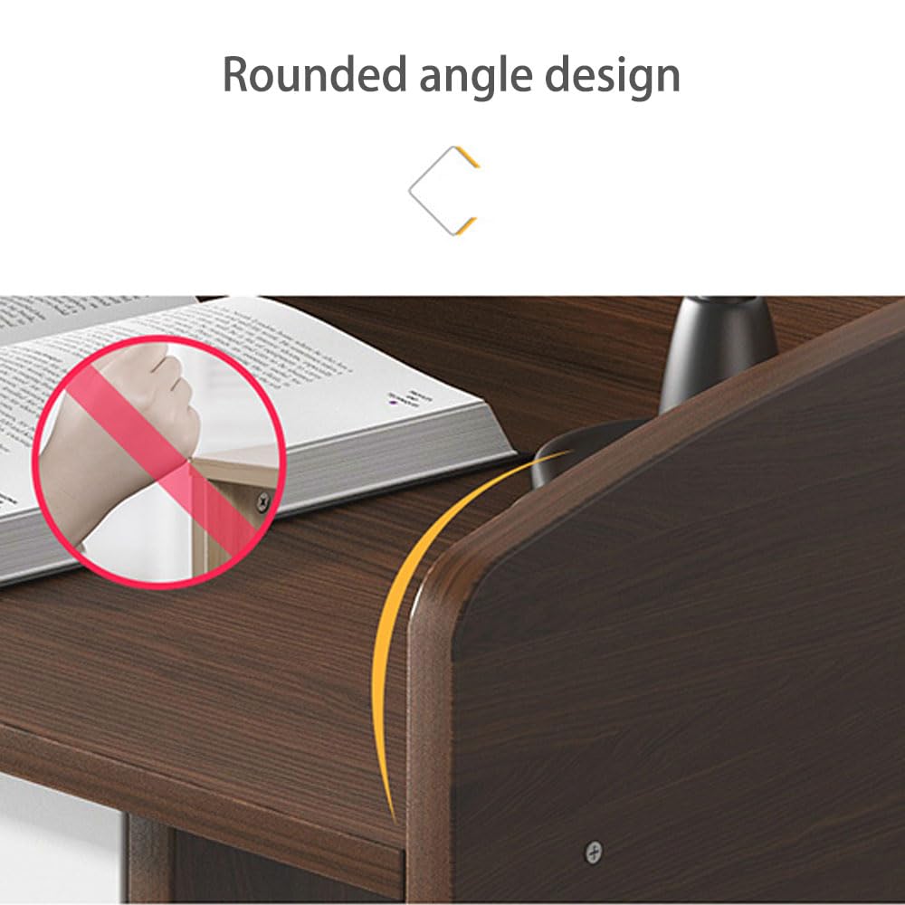 Podio in legno ad altezza regolabile con Der – Leggio professionale per parlare in pubblico, servizi religiosi, sale conferenze ed eventi – regalo perfetto per oratori e presentatori