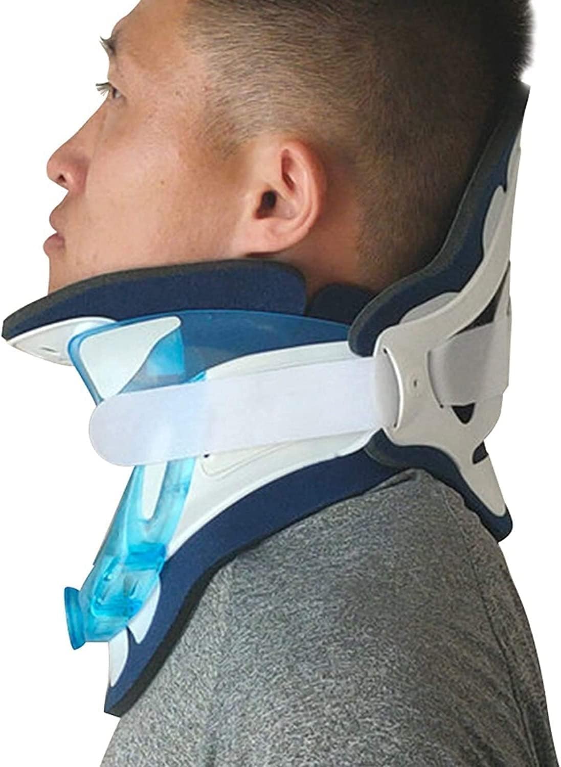 Cuello ortopédico Soporte for el cuello | Alivia el dolor de cuello y la presión de la columna | Dispositivo de tracción cervical, for trabajadores de oficina sedentarios, estudiantes, conductores