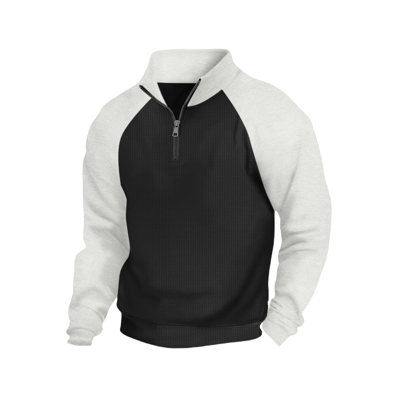 Ropa Protección Solar Suéter Ligero De Manga Larga con Cuello Alto Y Cremallera Un Cuarto para Hombre Camisetas Mujer Sin Chaqueta Invierno Deporte Deportiva Verano Playa Muscle Fit