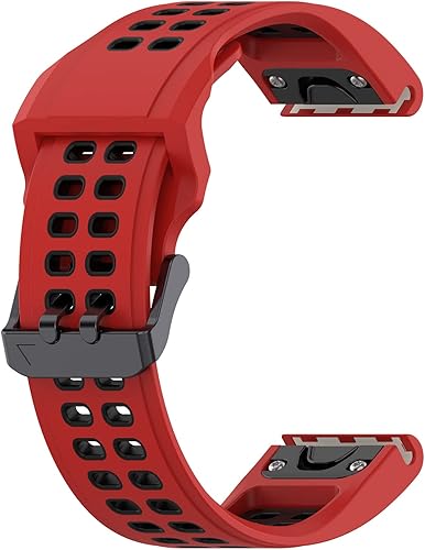 Miniatura 5 de E ECSEM Compatible con las correas Amazfit Falcon, correa de repuesto de silicona de dos tonos de 0.866 in, pasador de liberación rápida para reloj