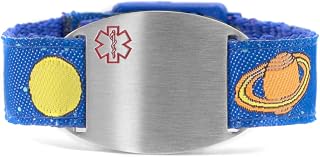 StickyJ USA Kids Space Mission Sport Strap Medical Alert Bracelet