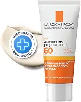 La Roche-Posay Protetor Solar Facial FPS 60 Gel Creme Oil-Free com Ação Hidratante e Antioxidante UVA/UVB para Peles Oleosas Sem Cor, Anthelios XL Protect 40g