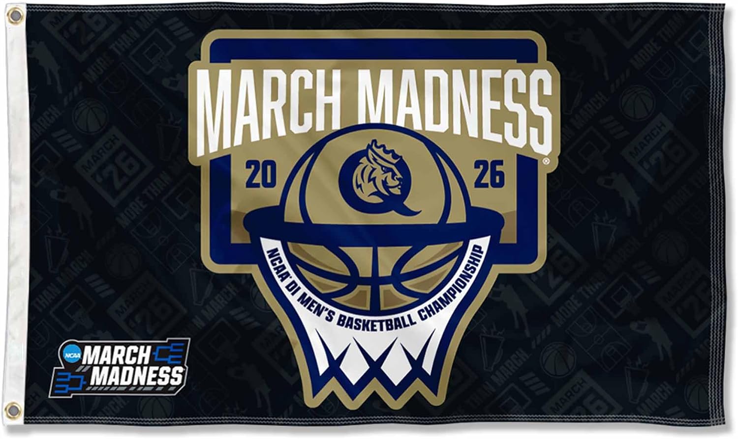 Queens University Royals 2026 March Basketball Madness 3x5 Grommet Flag