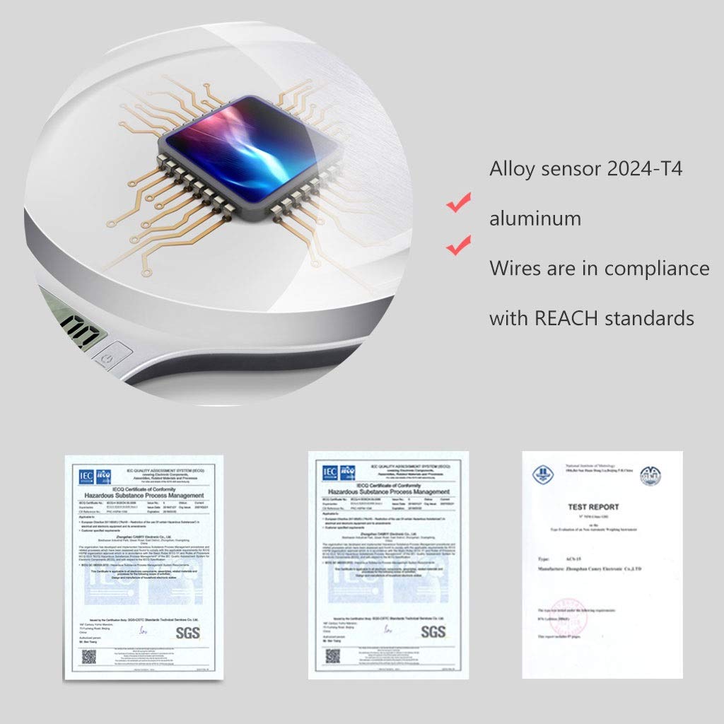 0.1g High Precision Electronic Kitchen Scales, Household Stainless Steel Scale LED Diaplay Food Baking Weighing Scale, Tare and Zero Function